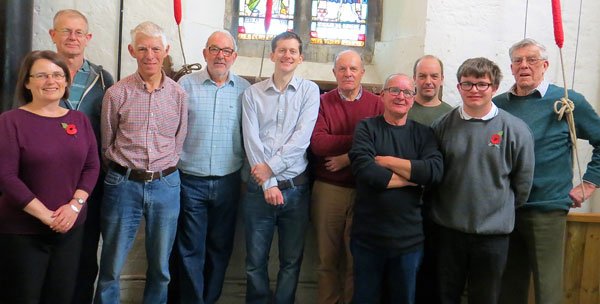 The St. Wilfred's Bell Ringing team