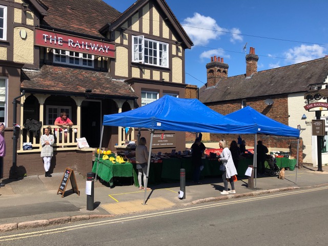 A new Fruit & Veg Market Stall outside The Railway