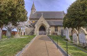 Summer News from Smeeton, picture of Christ Church, chancel roof has been renovated.