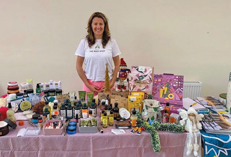 Juliet selling beauty products