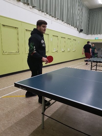 Harry Attwell (15 yrs) learns backhand from Jan Nix