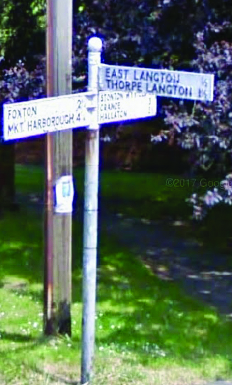East Langton Parish Council, Finger Post