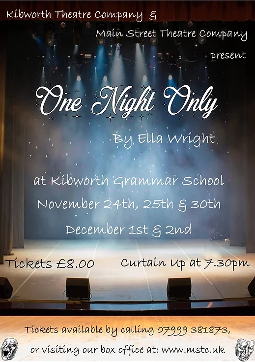One Night Only production by KTC and MSTC poster