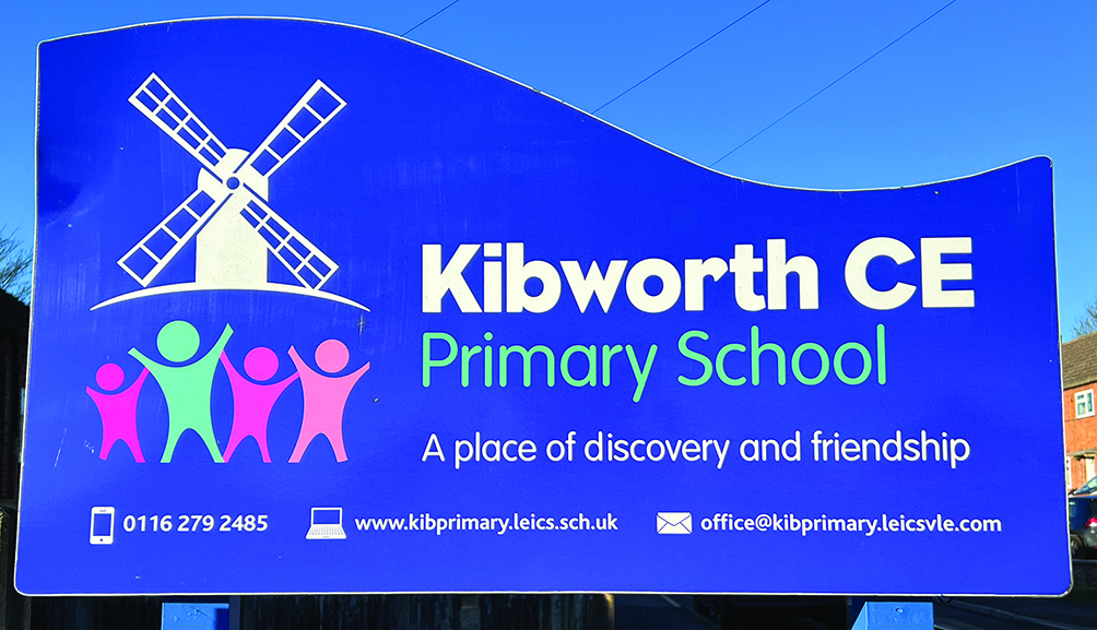 Kibworth Primary School sign