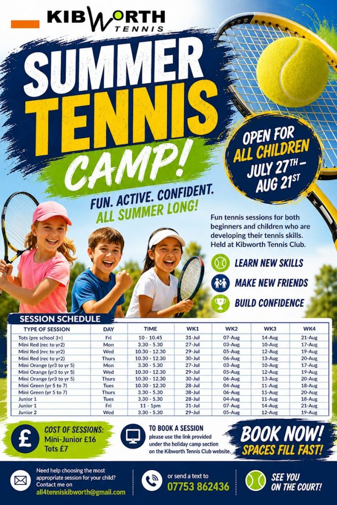 Kibworth Tennis Club Summer Camp